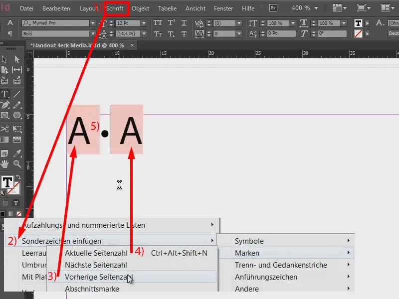 Numerazione continua e duplicata delle pagine su una pagina