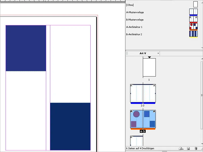 Arbeiten mit Musterseiten in InDesign