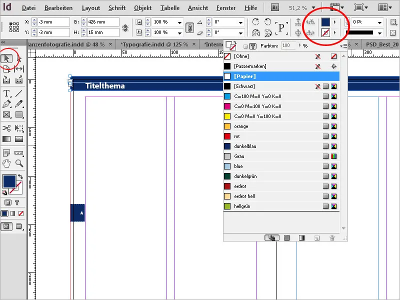 Arbeiten mit Musterseiten in InDesign