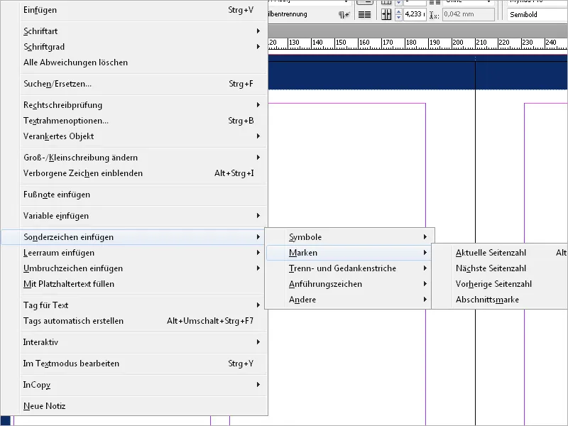 Arbeiten mit Musterseiten in InDesign