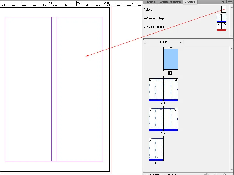 Arbeiten mit Musterseiten in InDesign