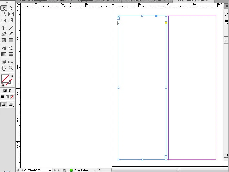 Arbeiten mit Musterseiten in InDesign