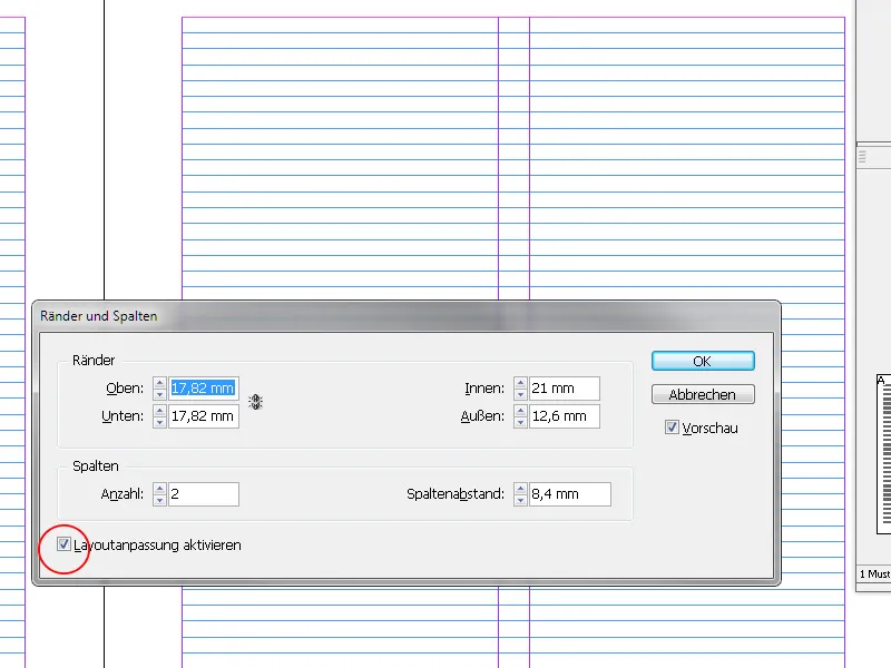 Lineale, Raster und Hilfslinien in InDesign