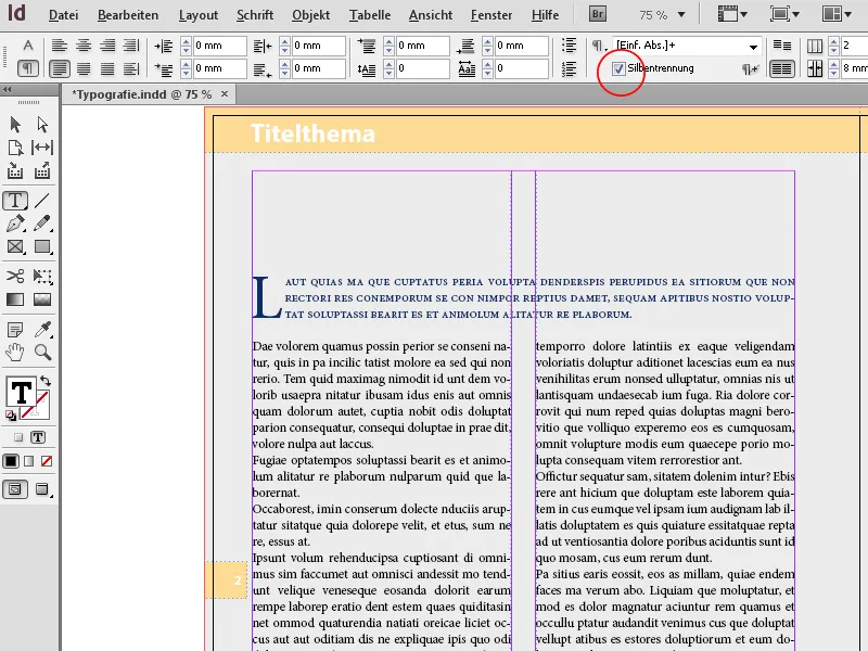 Typografie in InDesign