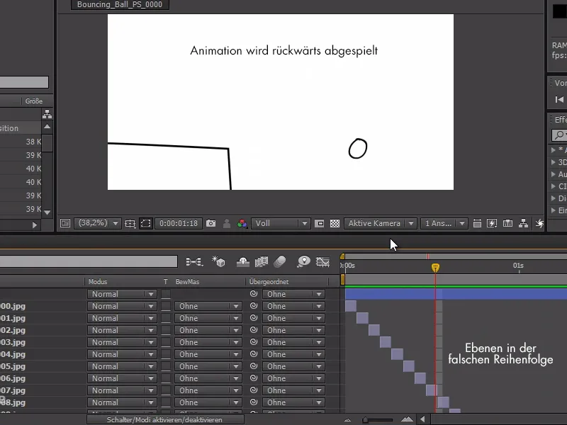 Nõuanded ja nipid animatsiooniks After Effects'is: Kihtide järjestuse pööramine