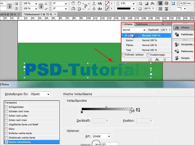 Suggerimenti e trucchi su Adobe InDesign: Effetti cool attraverso il gradiente morbido.