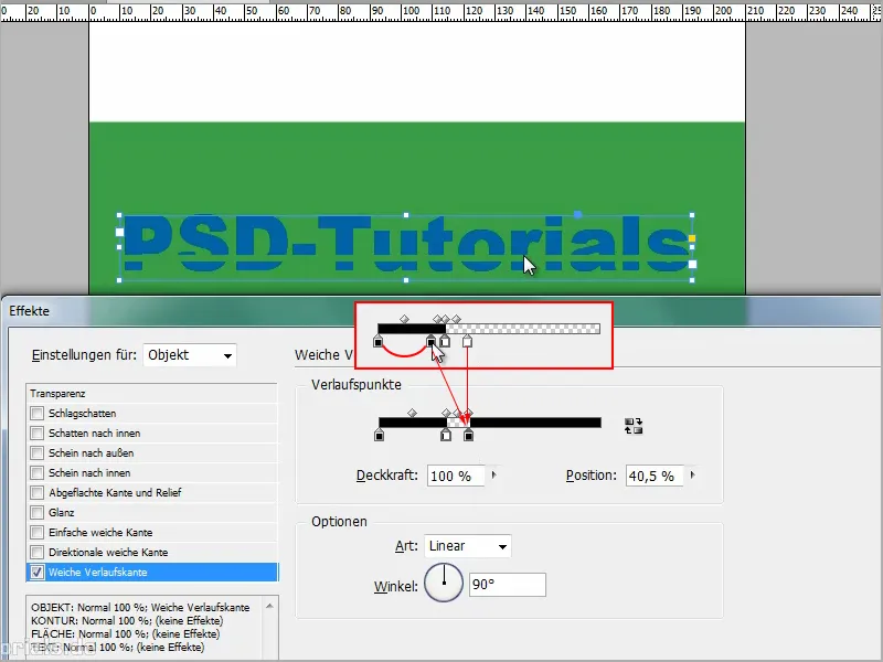 Suggerimenti e trucchi per Adobe InDesign: Effetti interessanti attraverso il gradiente morbido.