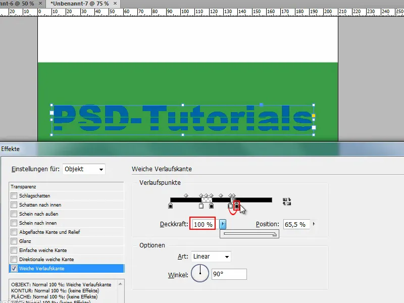 Suggerimenti e trucchi su Adobe InDesign: Effetti interessanti grazie al bordo sfumato.