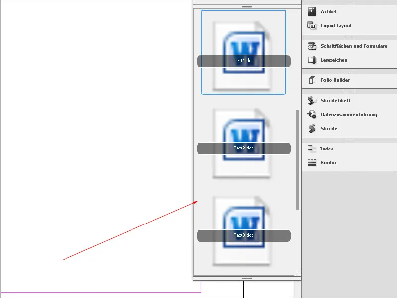 Texte erfassen in InDesign