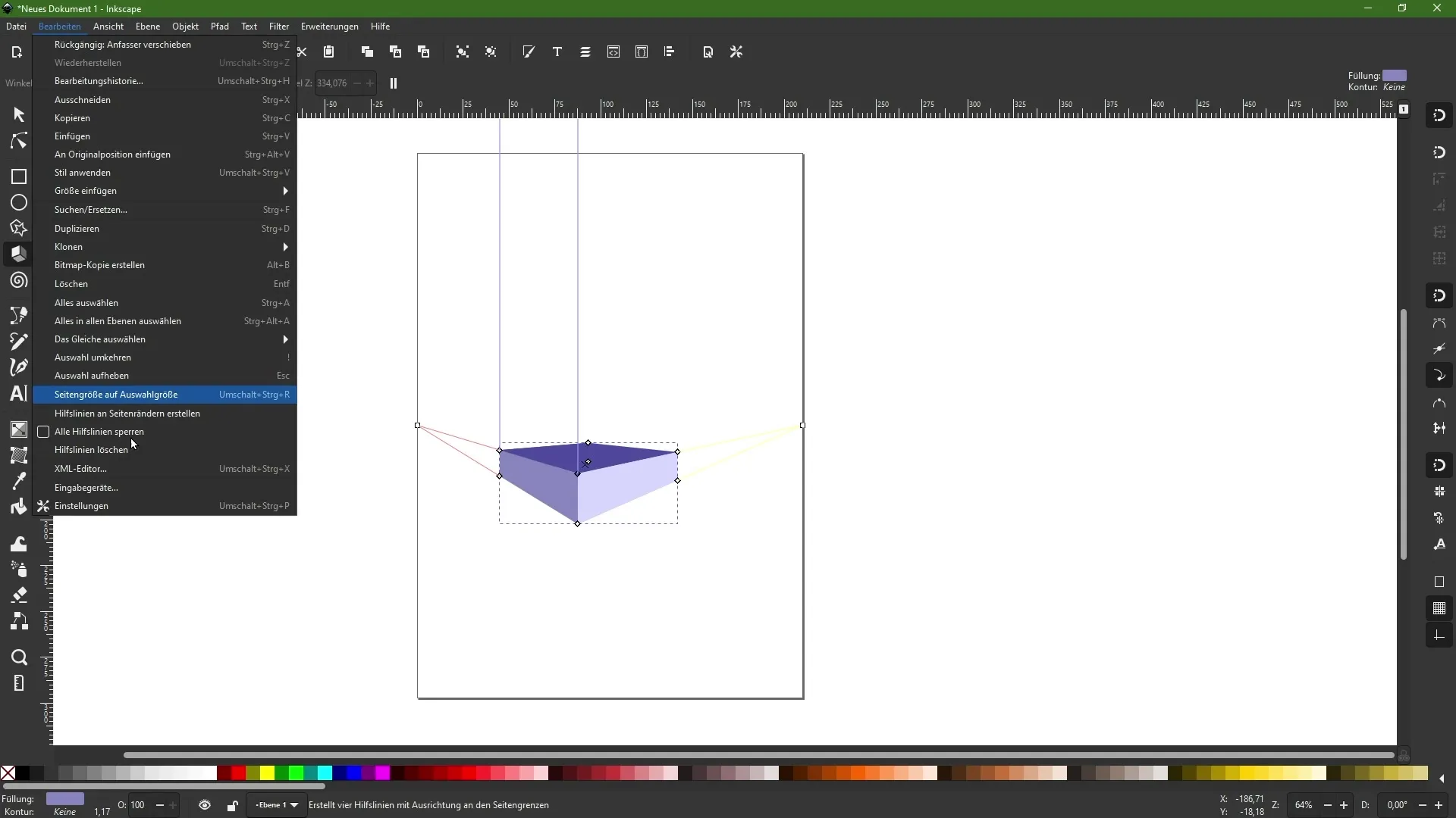 Utilisation efficace de l'outil de boîte 3D dans Inkscape