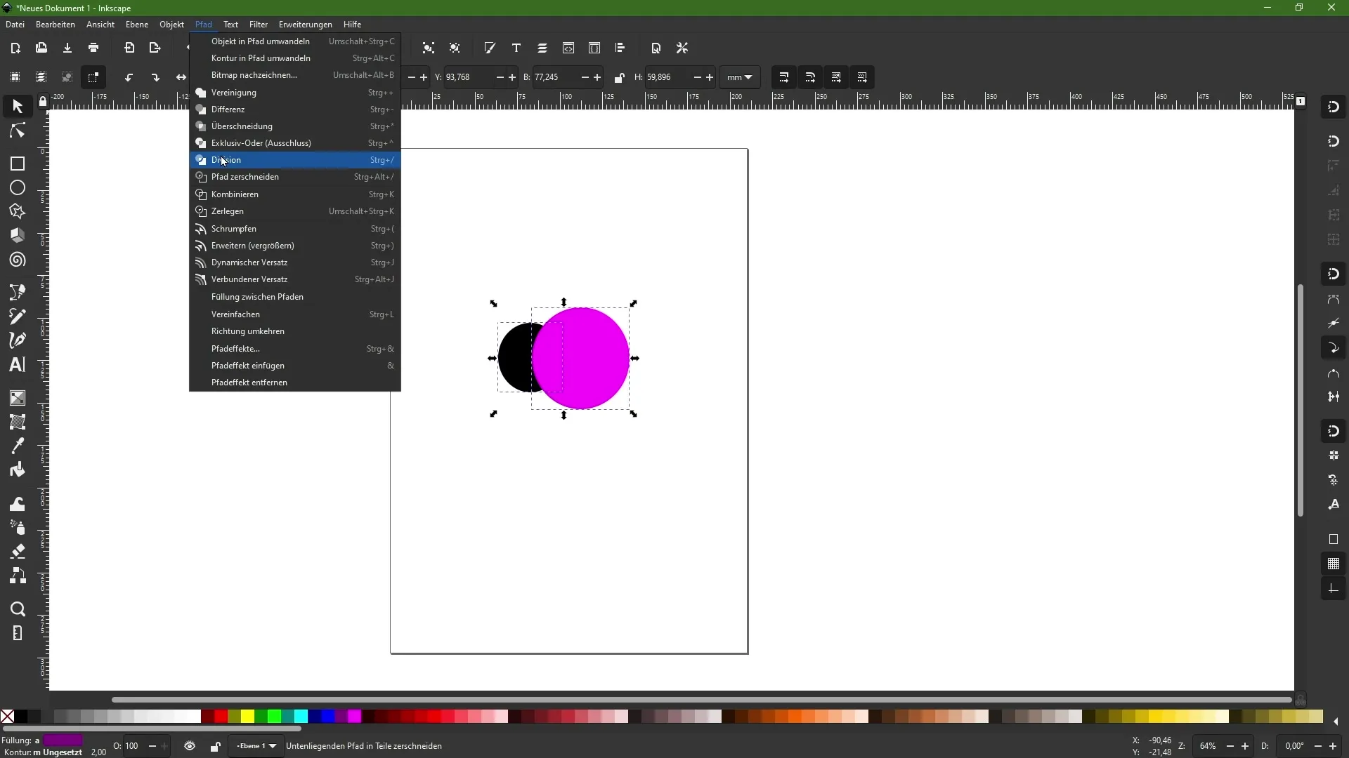 Combine objects in Inkscape - Step-by-step guide