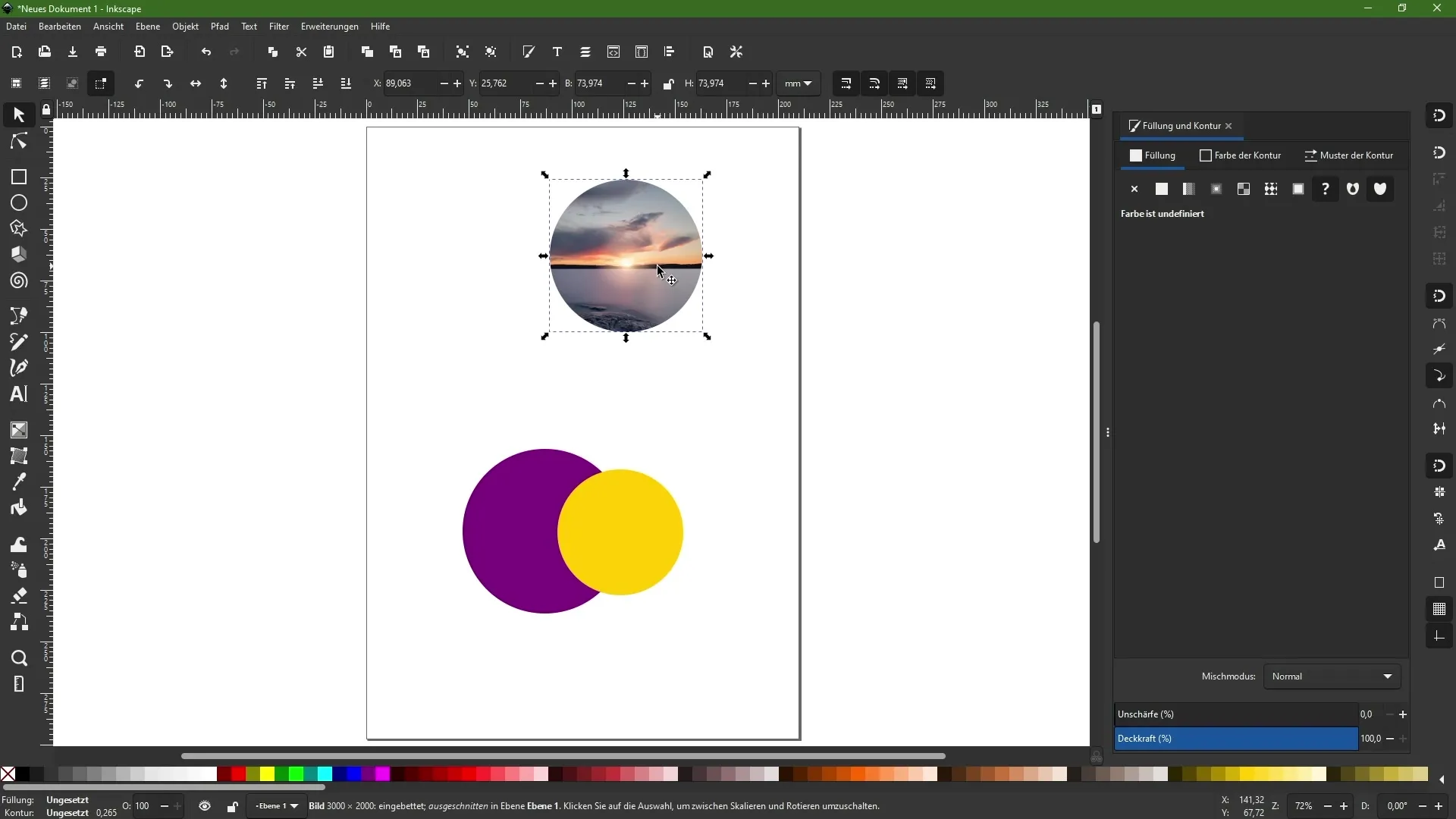 Utiliser efficacement les masques et les tracés de découpe dans Inkscape