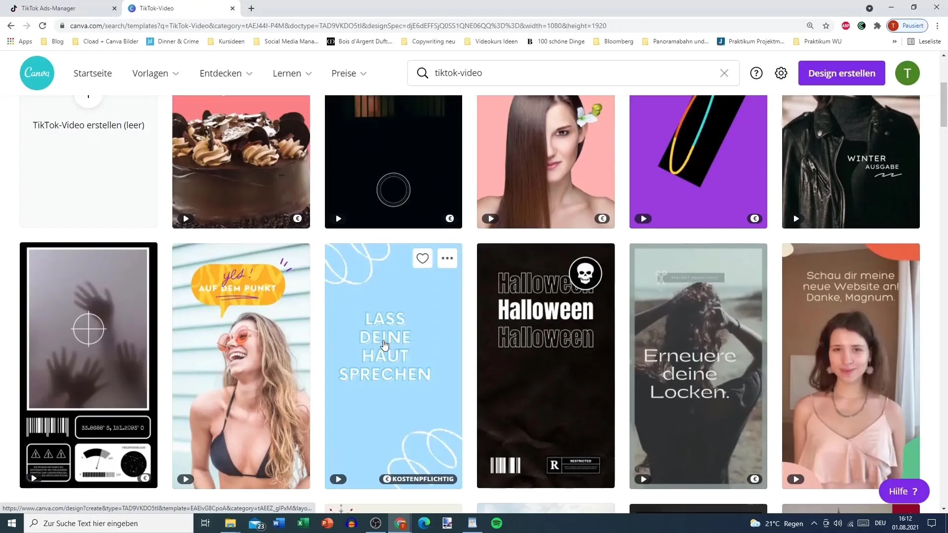 Erstelle effiziente TikTok Ads mit Canva