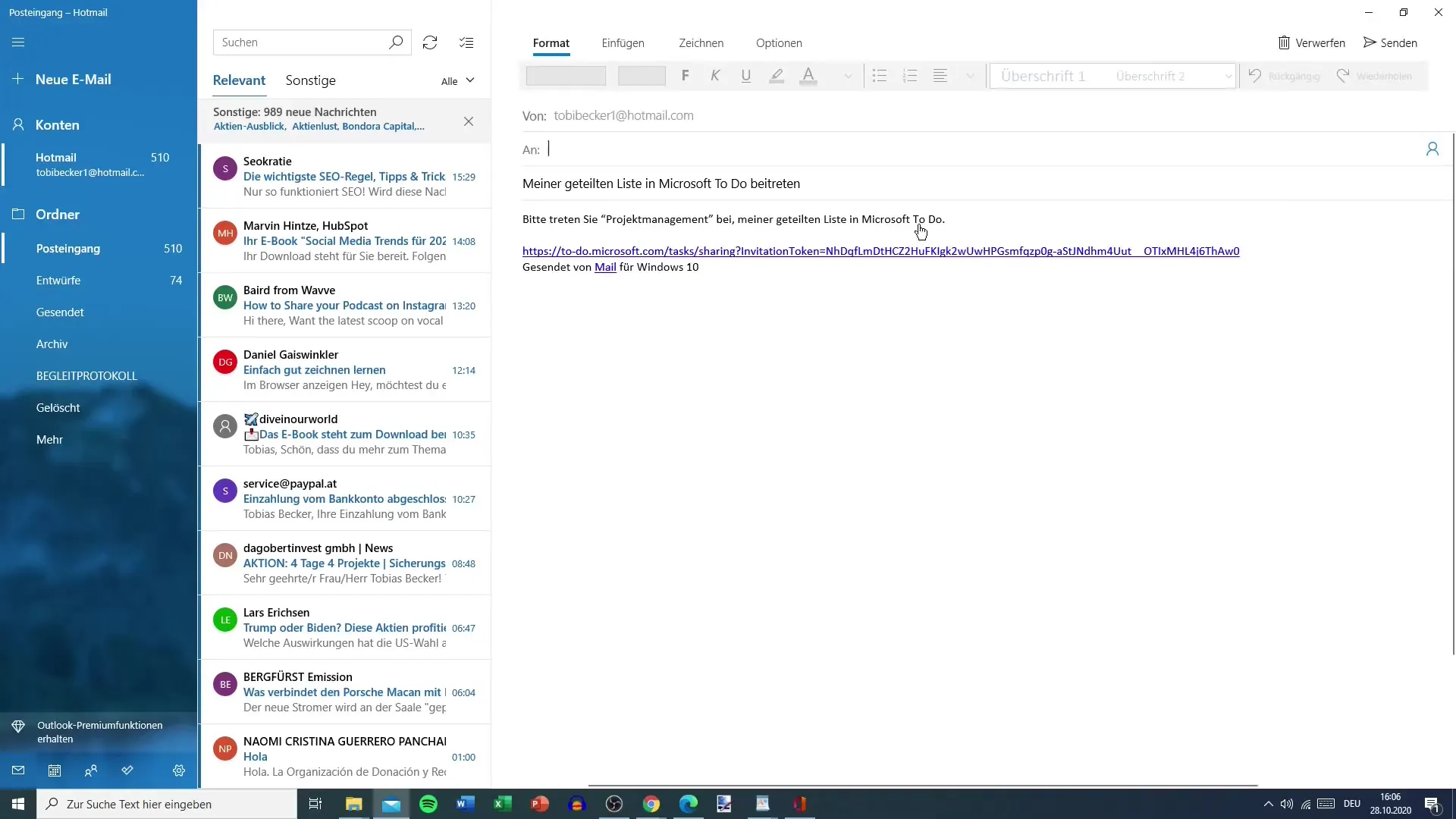 Cómo compartir listas en Microsoft To Do Cómo compartes listas en Microsoft To Do