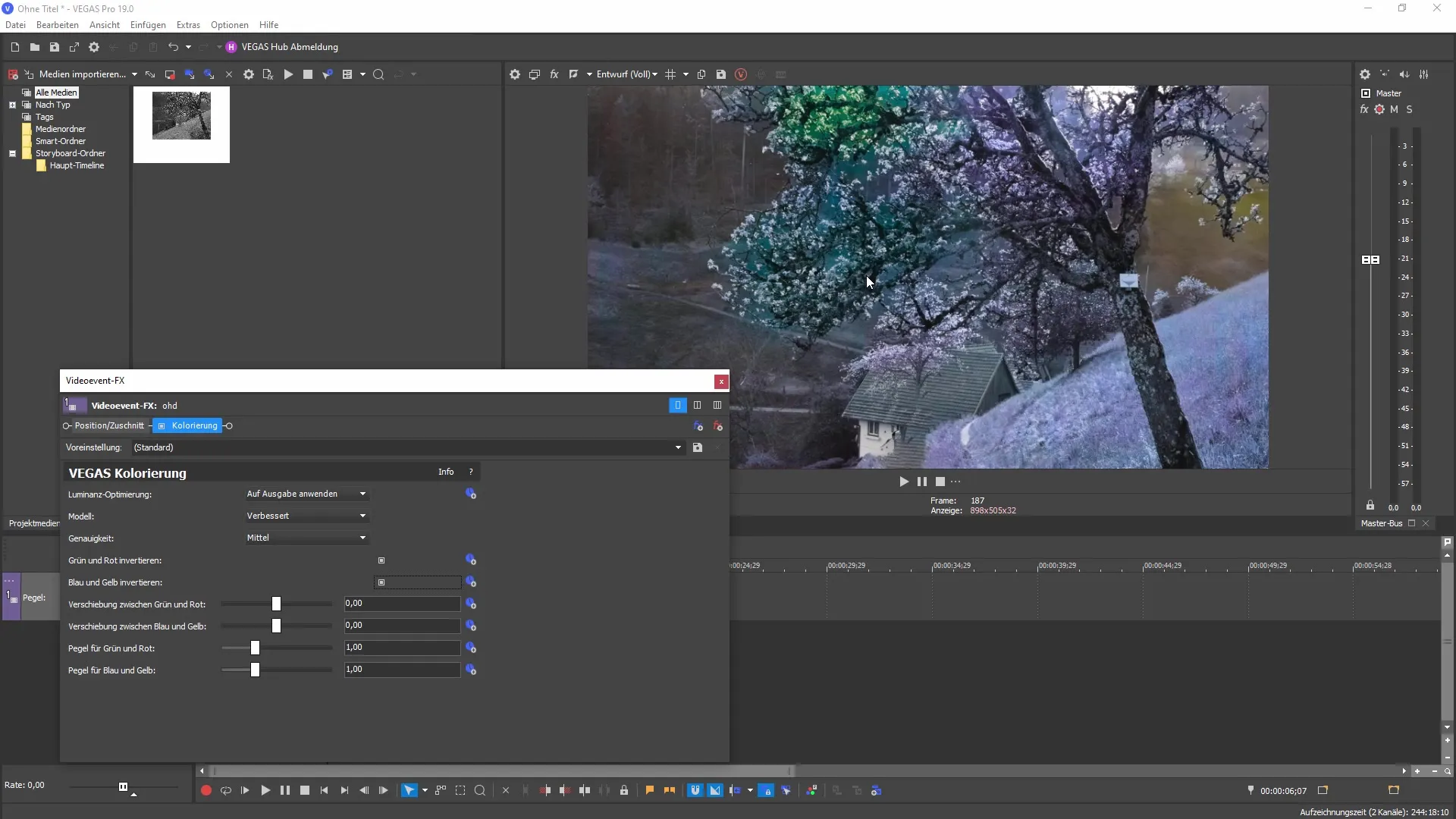 Effets améliorés et IA dans MAGIX VEGAS Pro 19