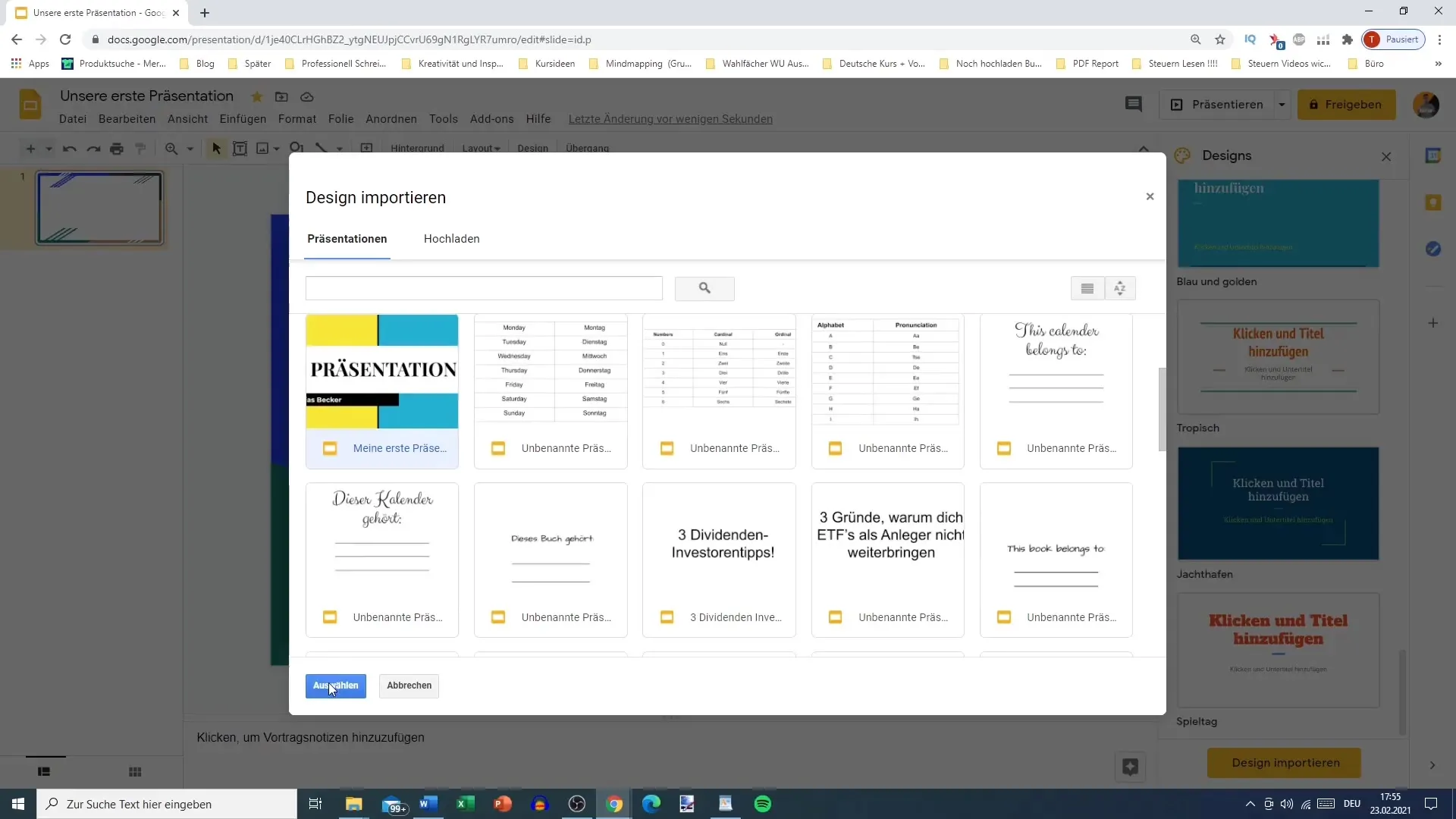 Google Slides: Utiliser efficacement l'interface utilisateur