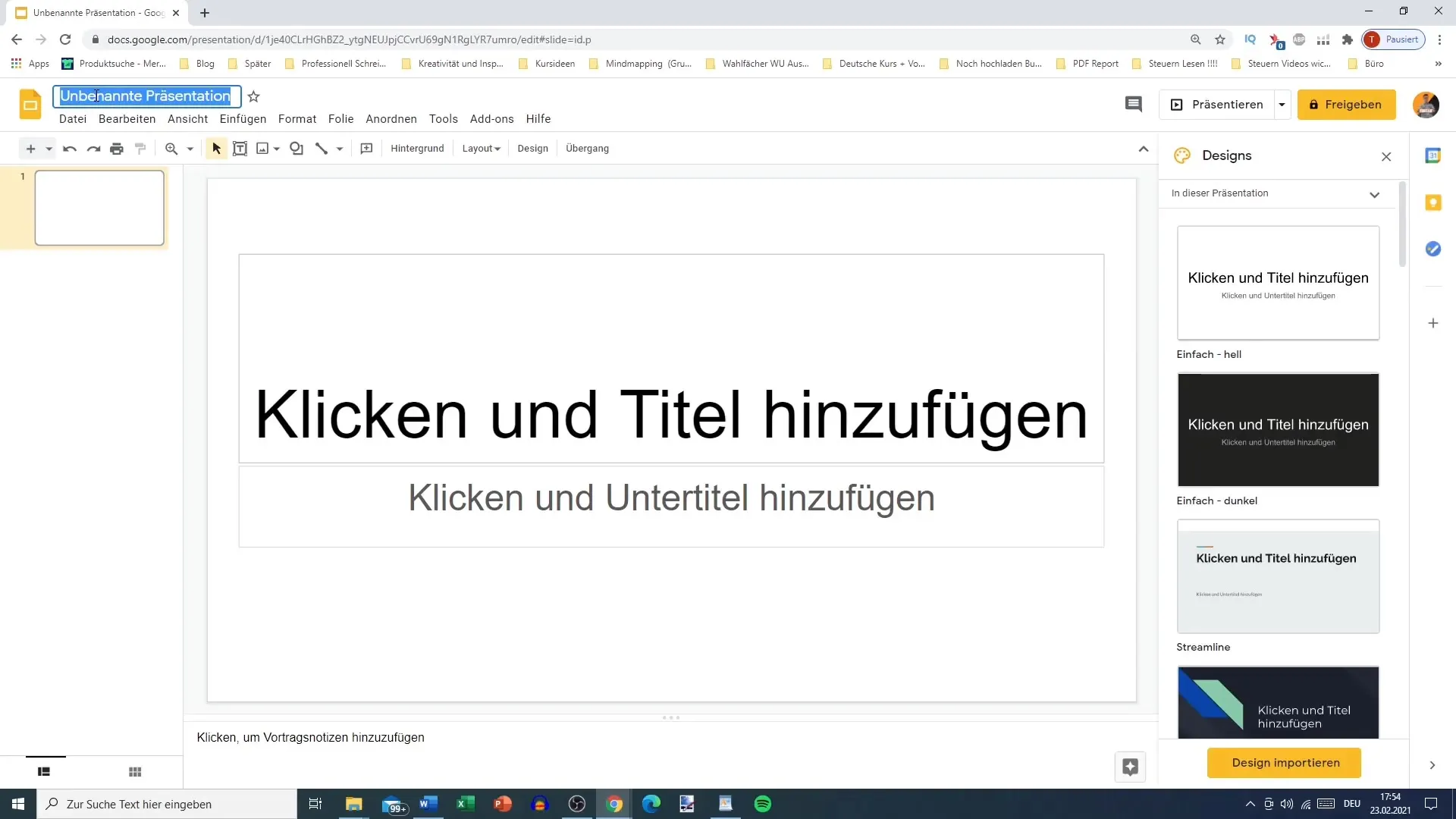 Google Slides: Efficiently using the user interface