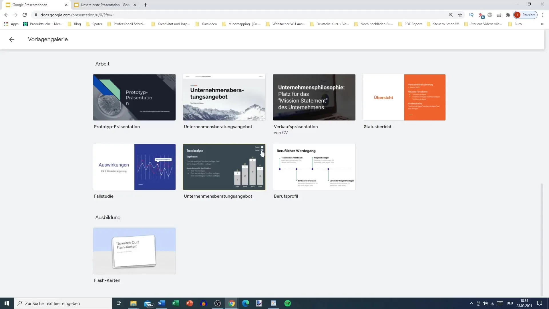 Memanfaatkan template desain Google Slides terbaik secara efektif