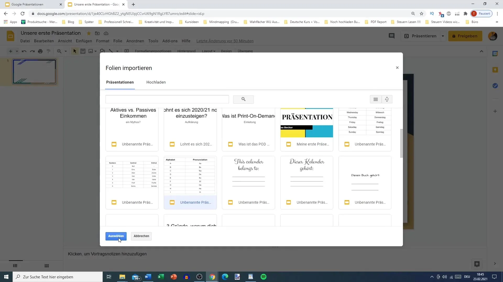 Google Slides: Configurer les paramètres de base de manière ciblée