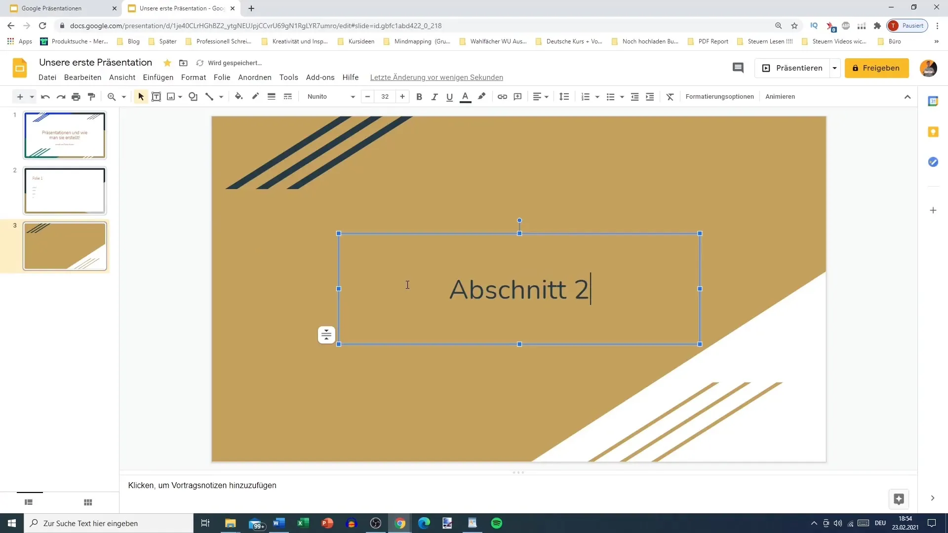 Effektive Foliengestaltung in Google Slides