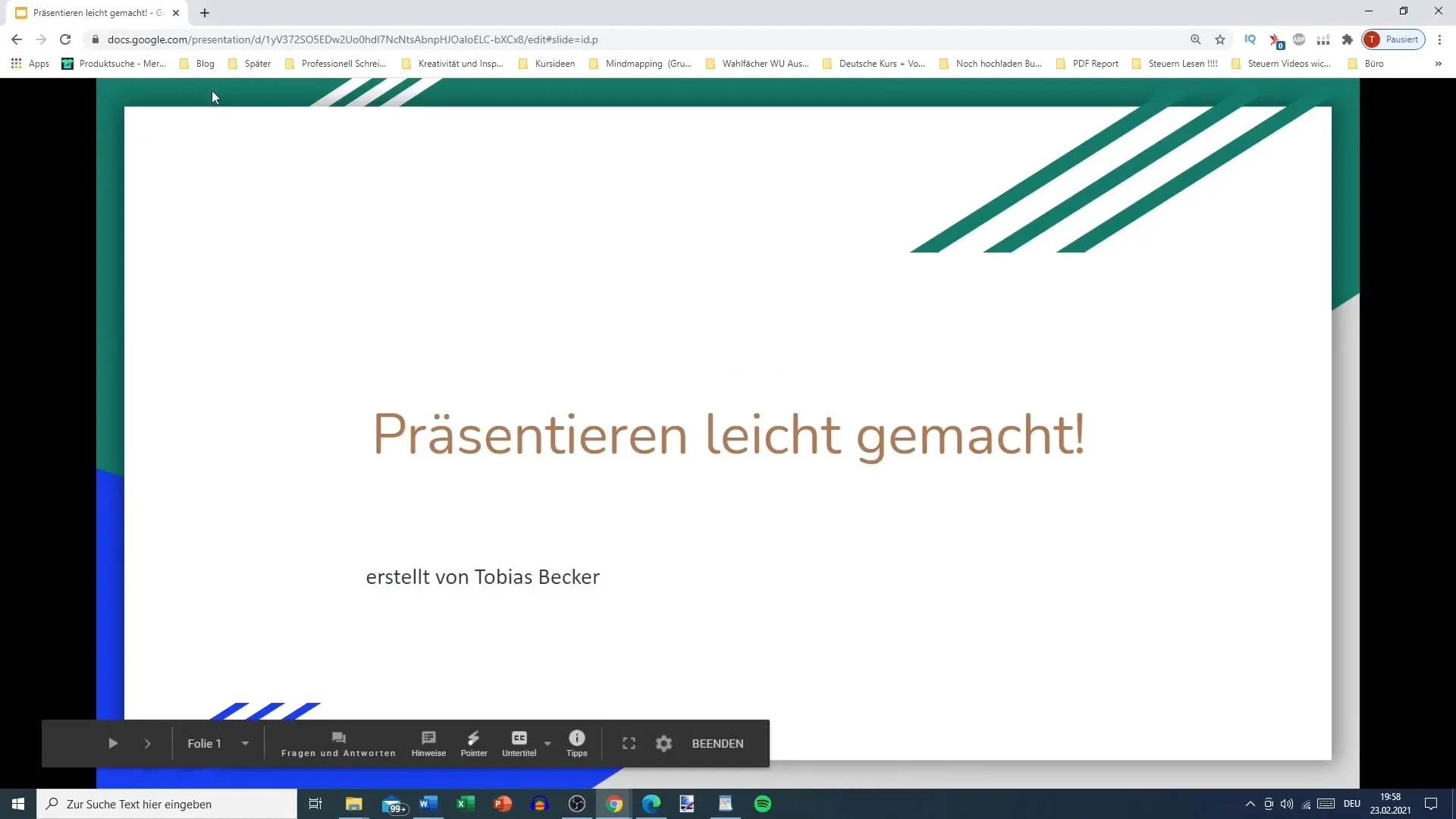 Präsentationsnotizen effektiv hinzufügen in Google Slides