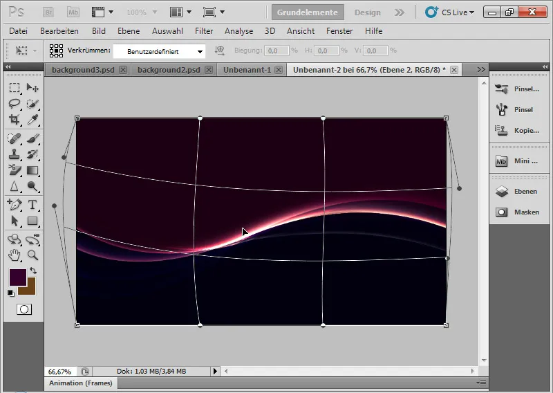 Lichtscheineffekt für Backgrounds in Flyern, Websites und Wallpaper