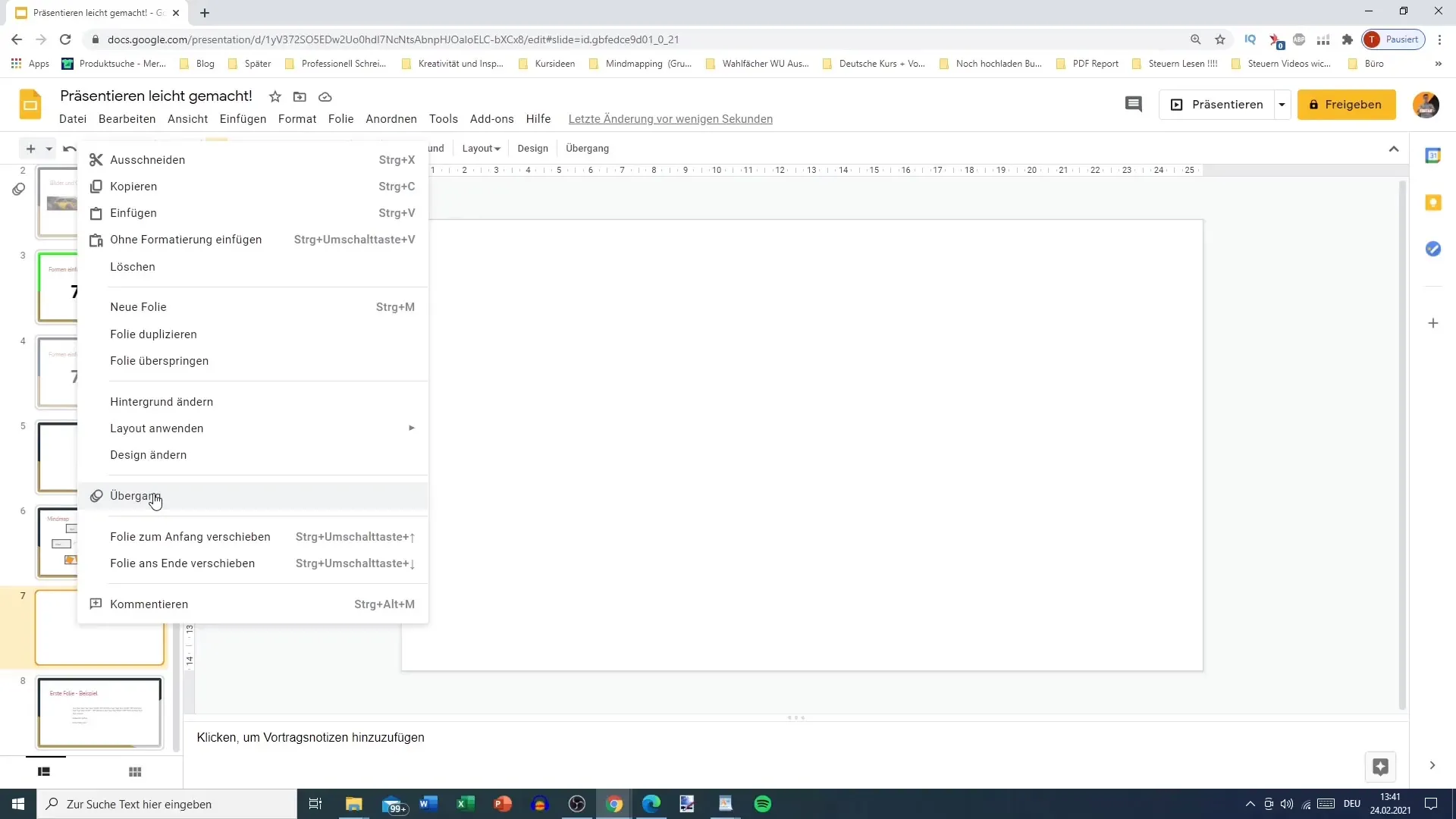 Perluas pengetahuan Google Slides Anda dengan opsi slide