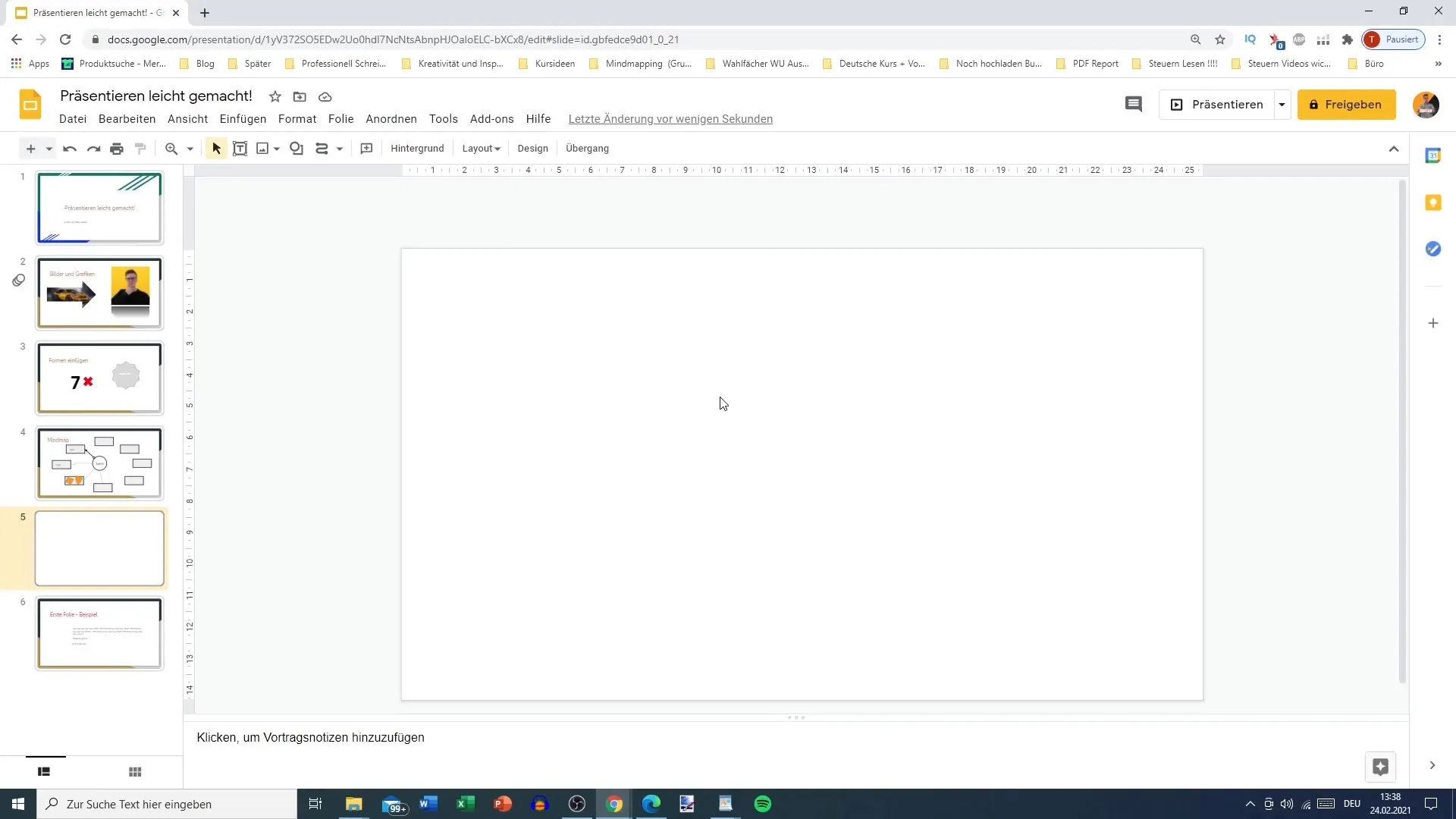 Perluas pengetahuan Google Slides Anda dengan opsi slide