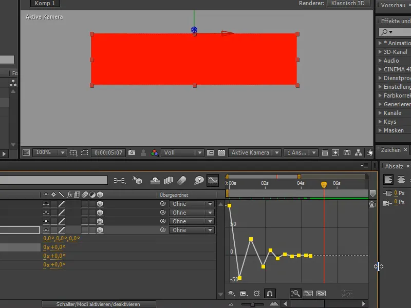 Tips dan trik untuk animasi di After Effects: Gerakan ayunan dinamis.