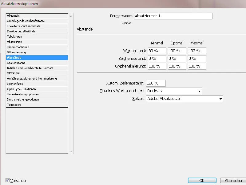 Mit Absatzformaten arbeiten in InDesign