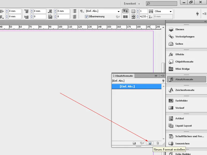 Mit Absatzformaten arbeiten in InDesign