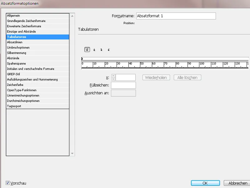 Mit Absatzformaten arbeiten in InDesign