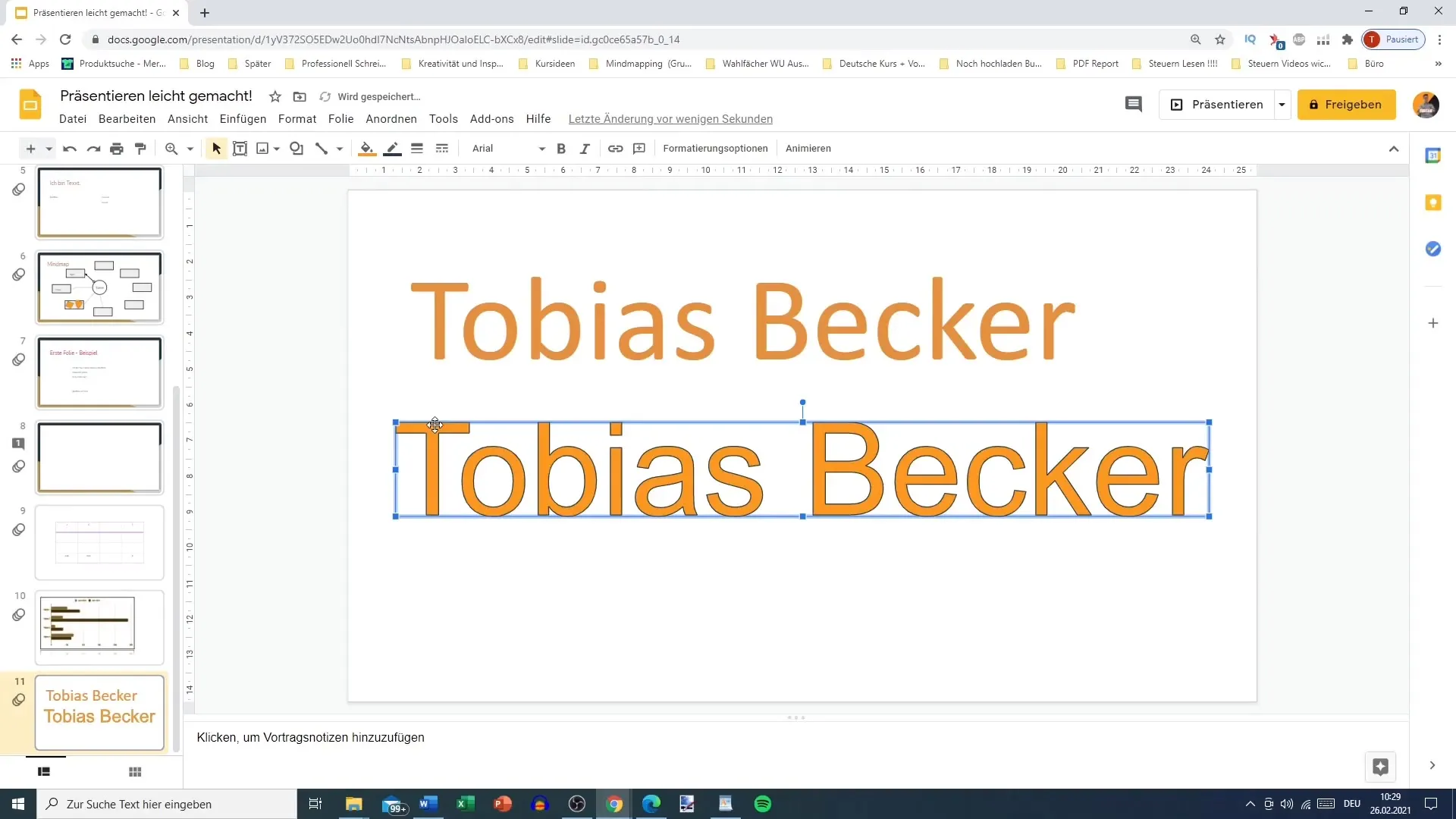 Using WordArt in Google Slides - easy to customize and design