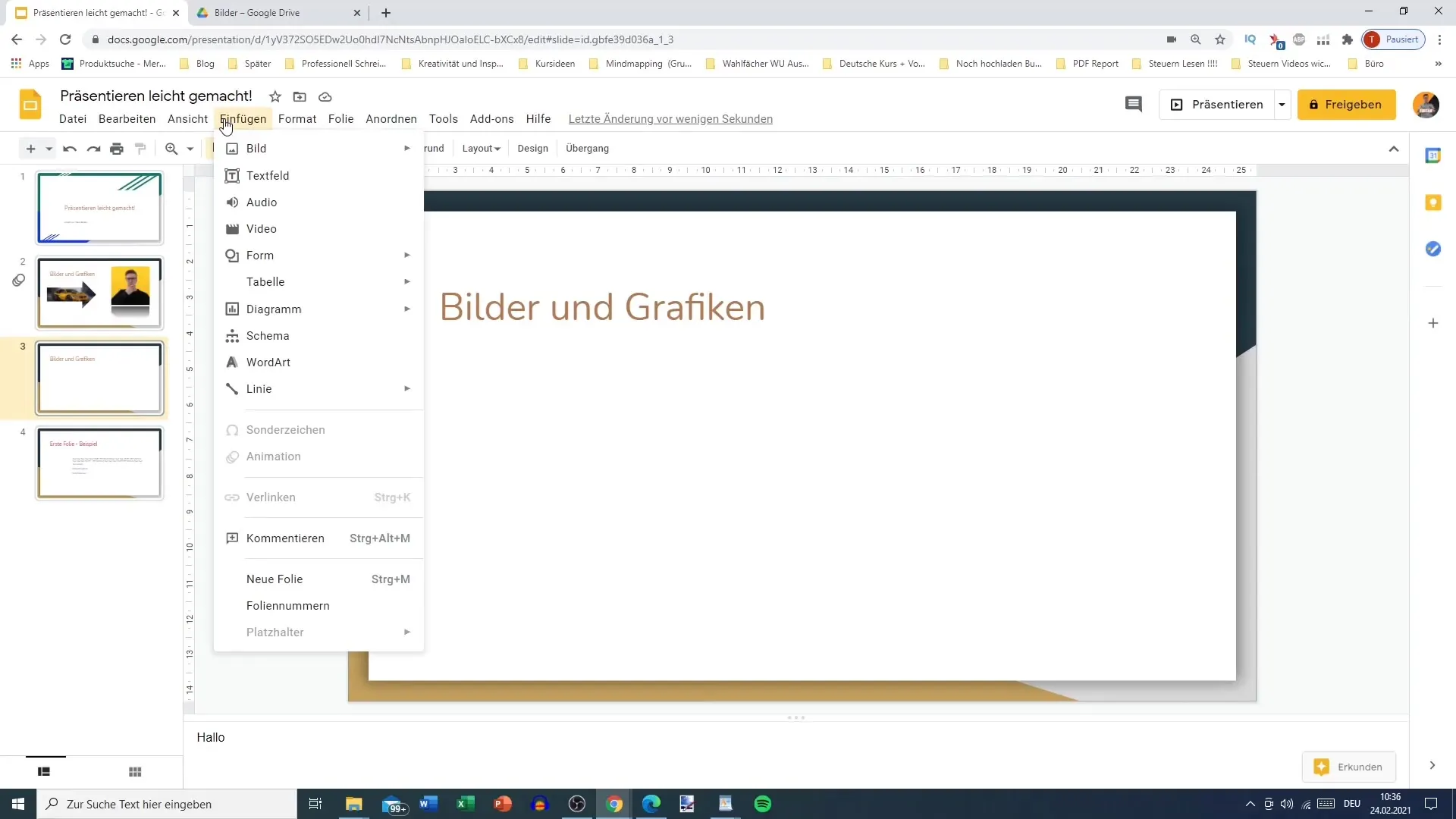 Insérer efficacement des vidéos dans Google Slides