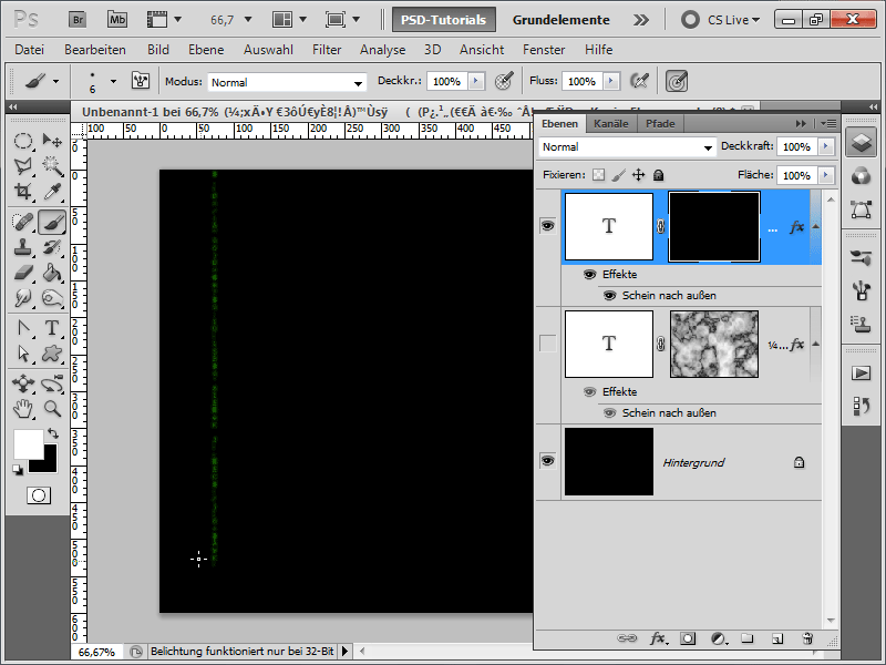 Efeito de matriz com animação