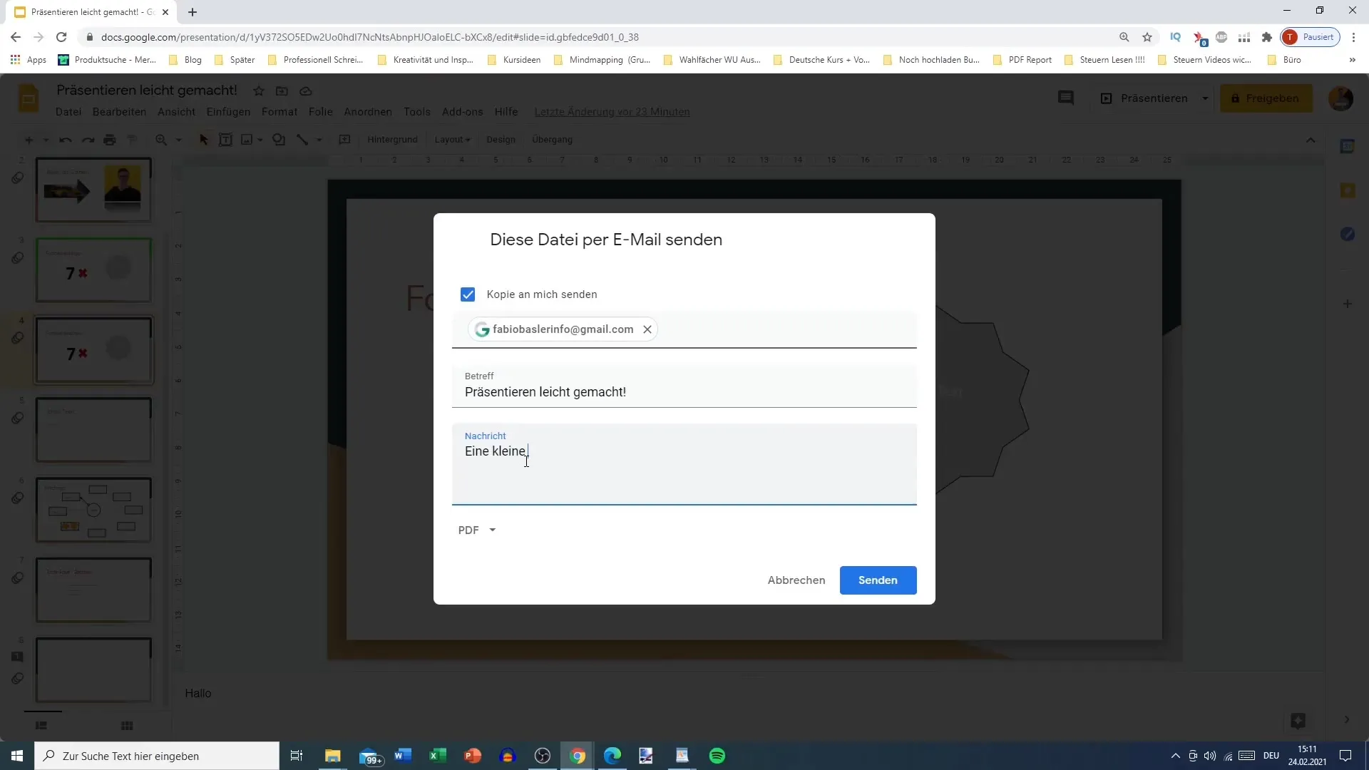 Google Slides: Efficiently download and copy document