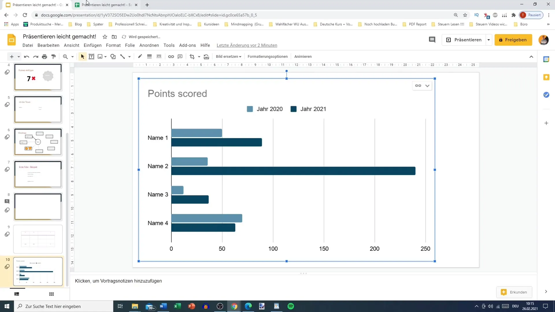 Вкарайте диаграми от Google Sheets в Google Slides - Подробно ръководство