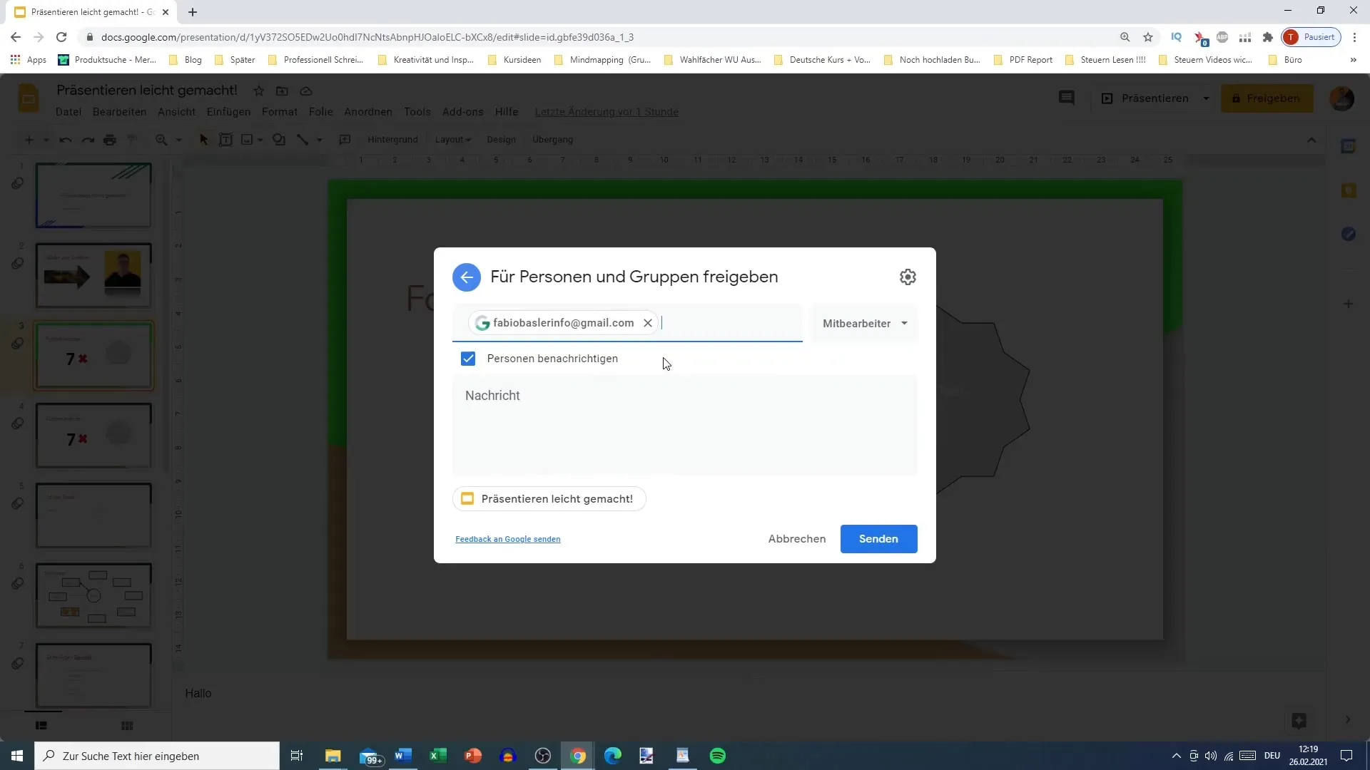 Оптимална подготовка за презентации на екрана на Google Slides