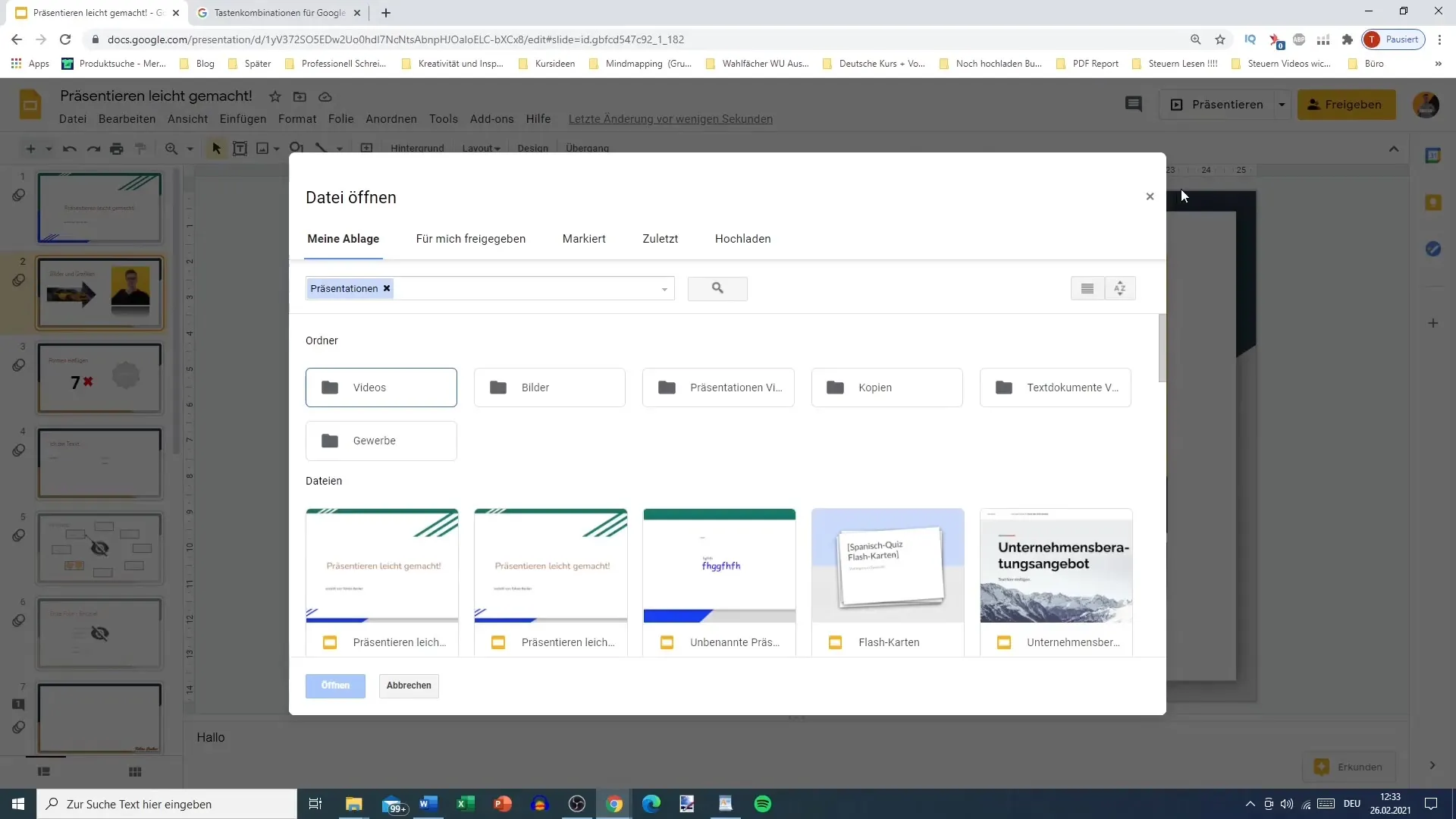 Perintah keyboard terbaik untuk Google Slides