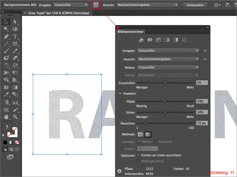 Créer de la typographie en herbe - Adobe Illustrator