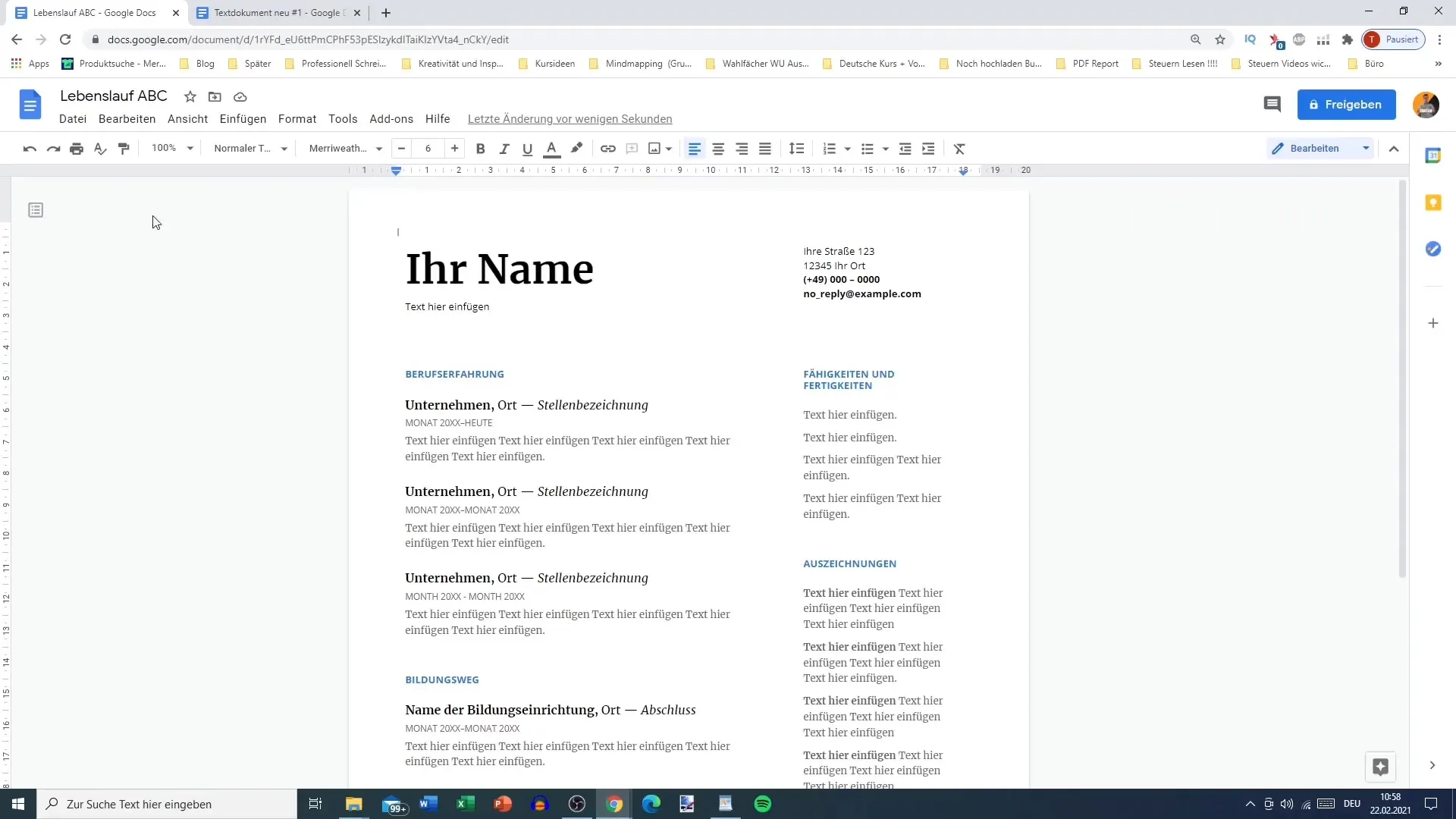 Memanfaatkan templat di Google Docs secara efisien