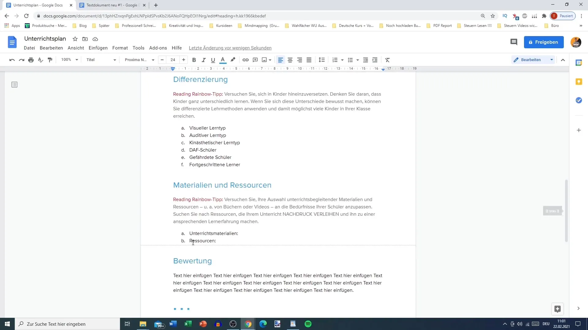 Memanfaatkan template secara efisien di Google Docs