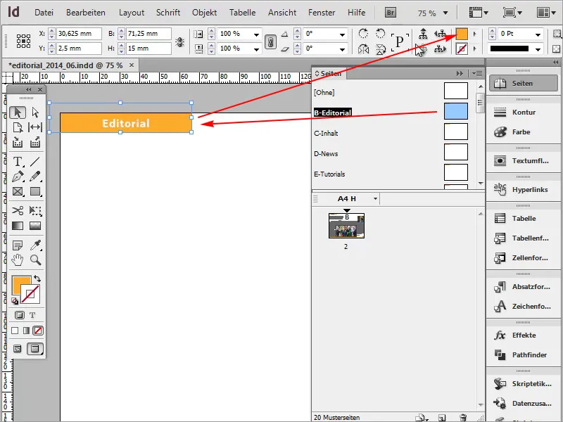 Astuces et conseils pour Adobe InDesign : gagner beaucoup de temps en utilisant des dégradés (exemple : drapeau allemand) Conseils et astuces pour Adobe InDesign : Économisez beaucoup de travail en utilisant des dégradés (par exemple le drapeau allemand).