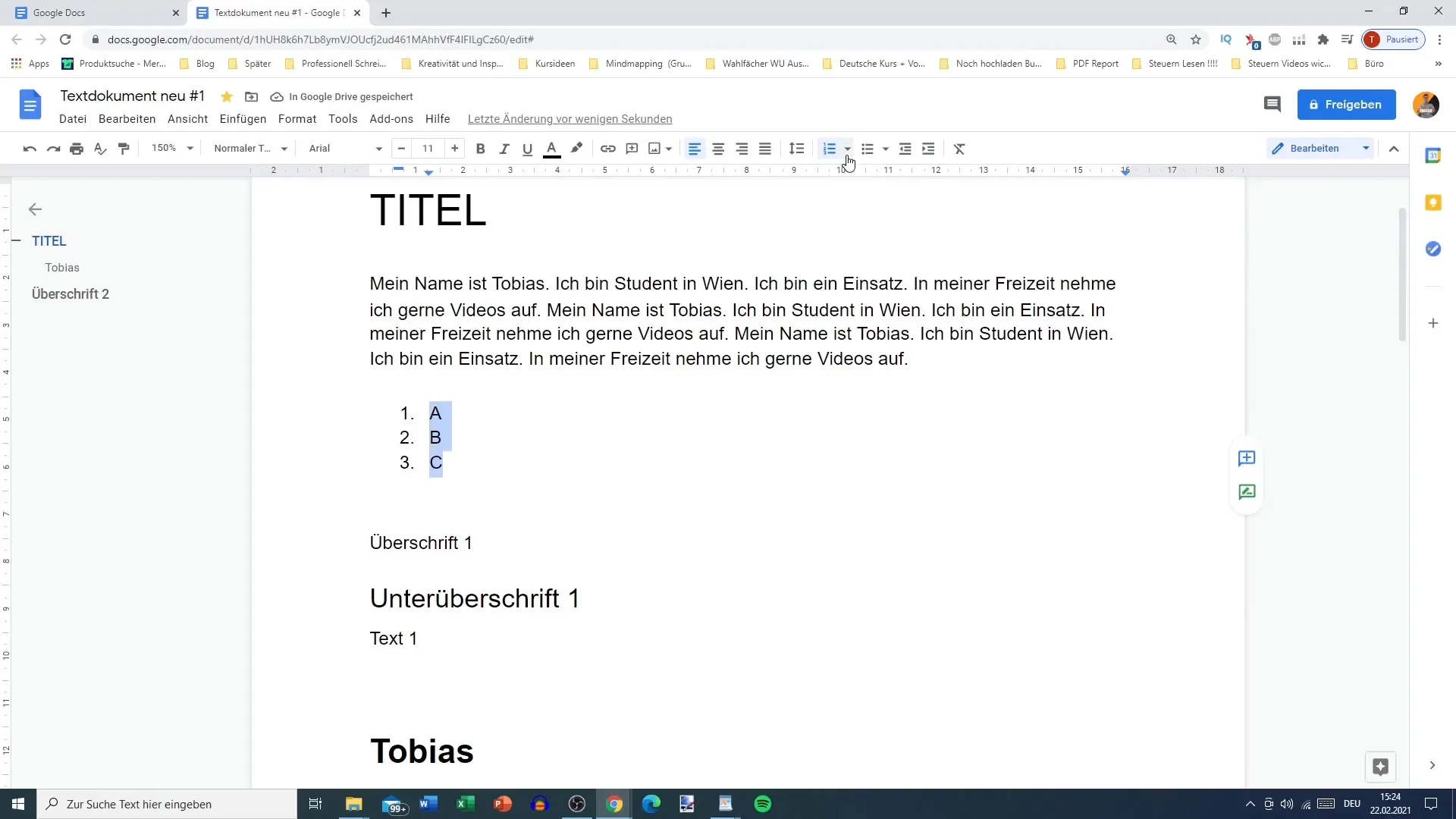 Google Docs: Sentre og organisere tekster effektivt