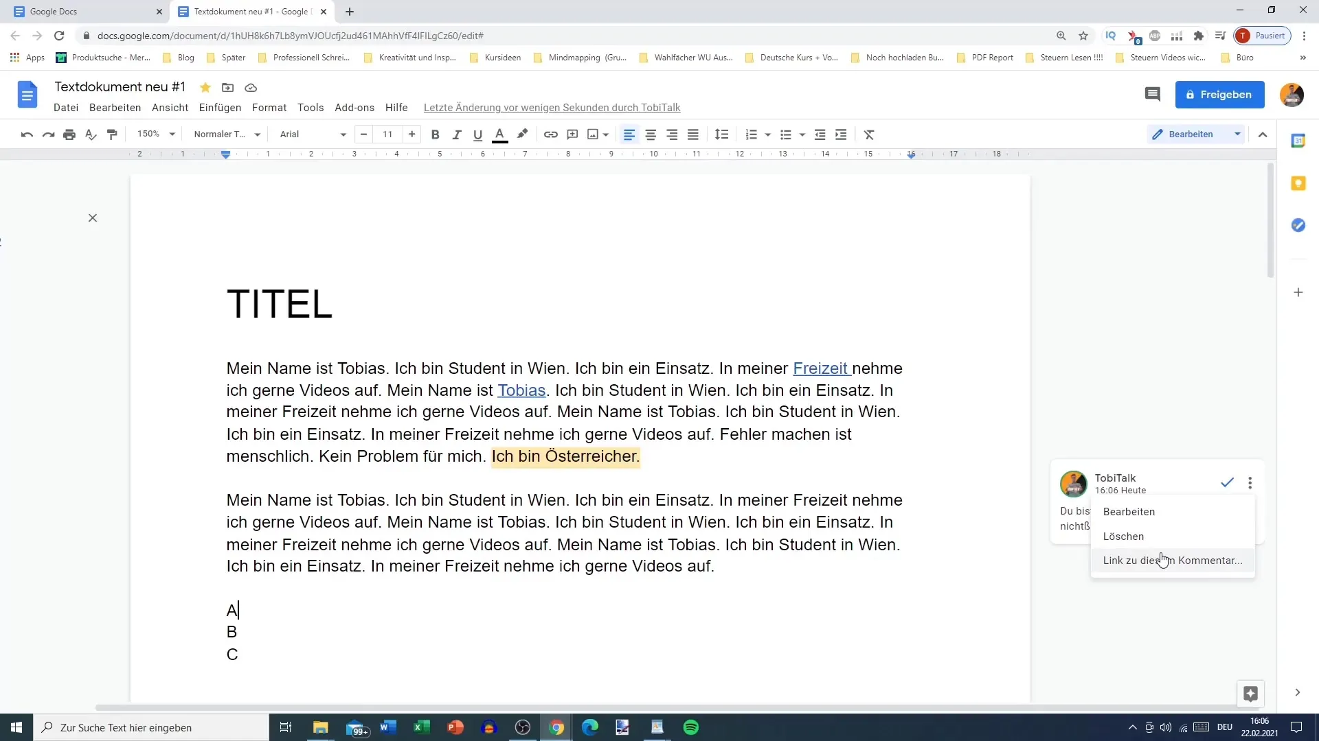 Beginilah cara menambahkan komentar di Google Docs