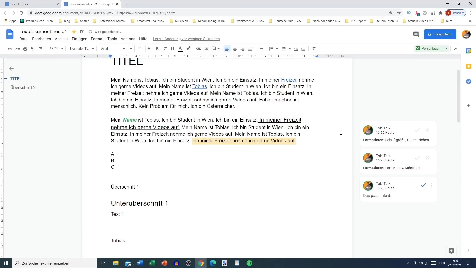 Forslagsfunksjon i Google Docs – Trinn for trinn