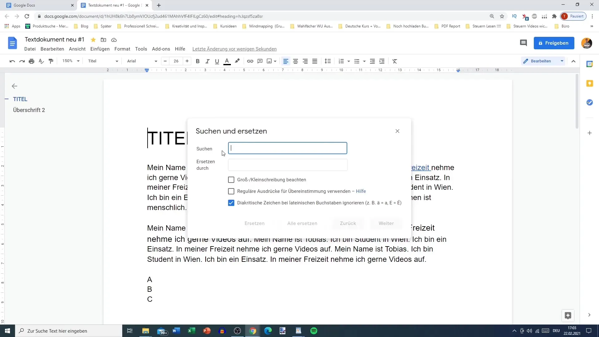 Google Docs : Rechercher et remplacer simplifiés