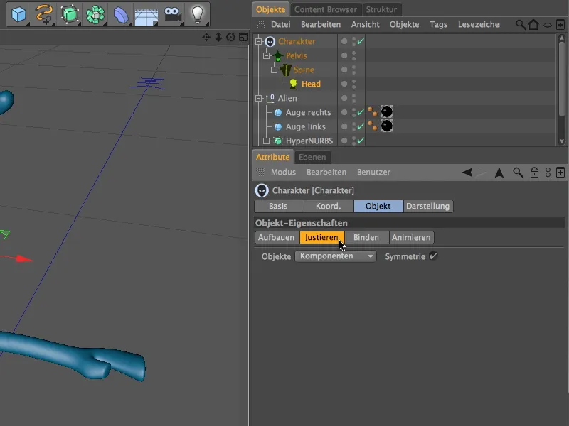 New in Release 13 - Rigging an alien with a character template