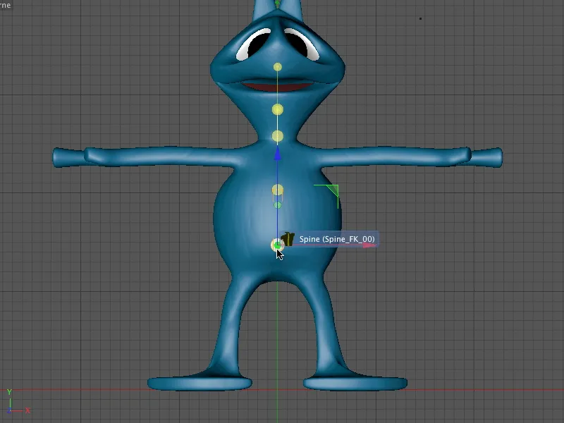 Novo no lançamento 13 - Rigging de um alien com um modelo de personagem