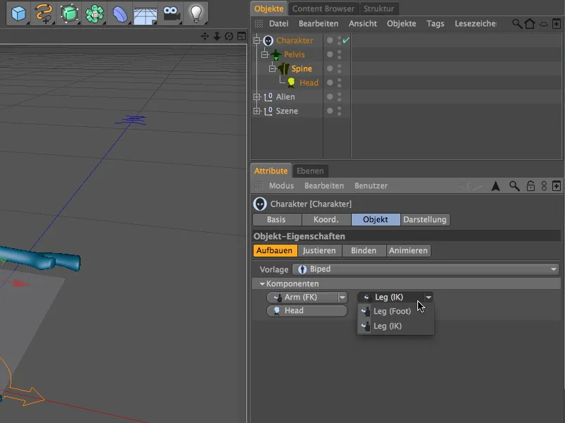 New in Release 13 - Rigging an alien with a character template